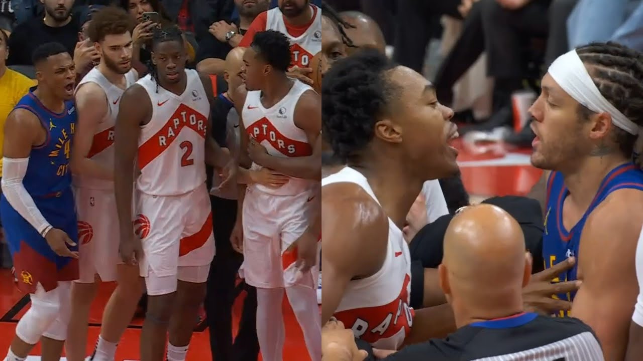 Russell Westbrook and Scottie Barnes get heated then Aaron Gordon tries to fight Scottie