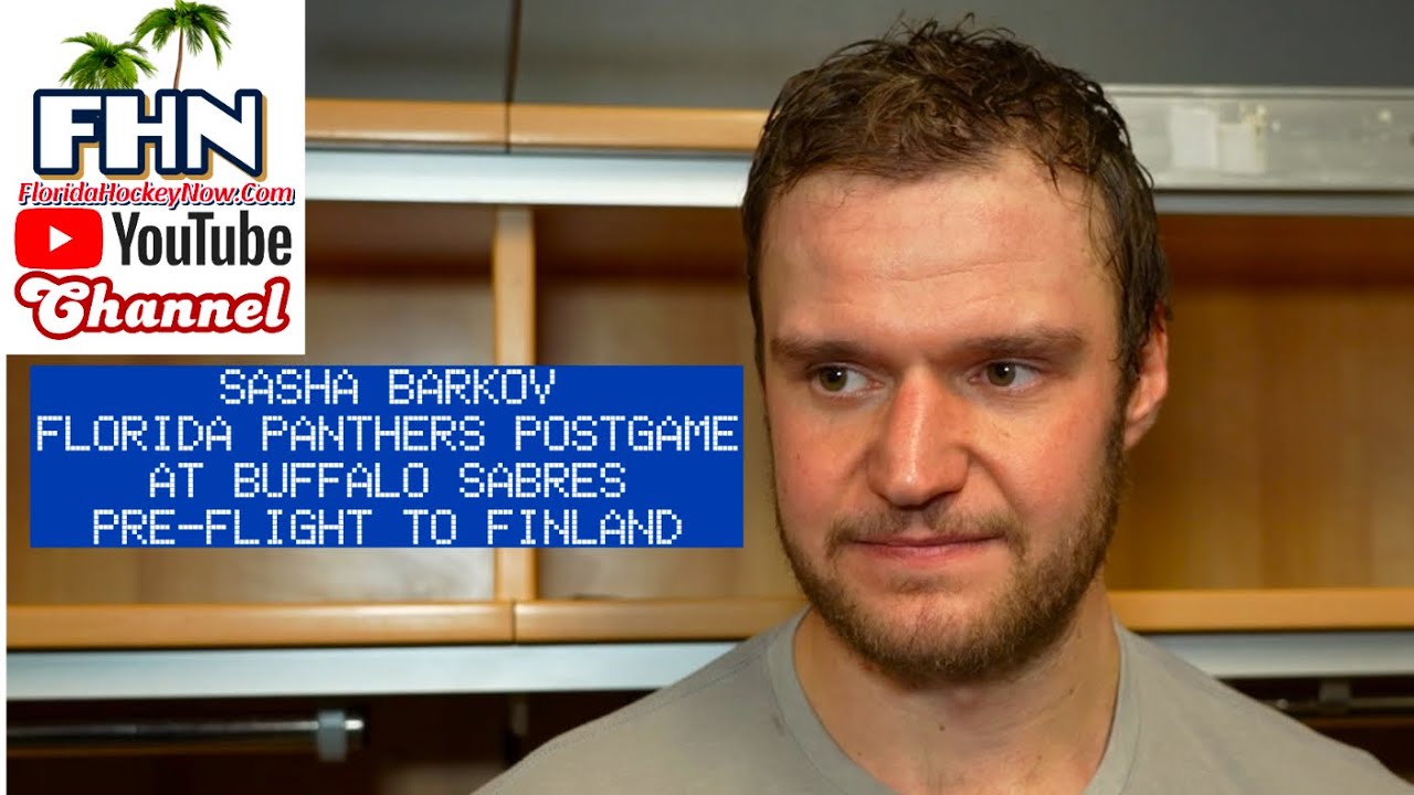 Sasha Barkov: Florida Panthers Postgame After Beating Buffalo Sabres; Pre-Flight Home to Finland