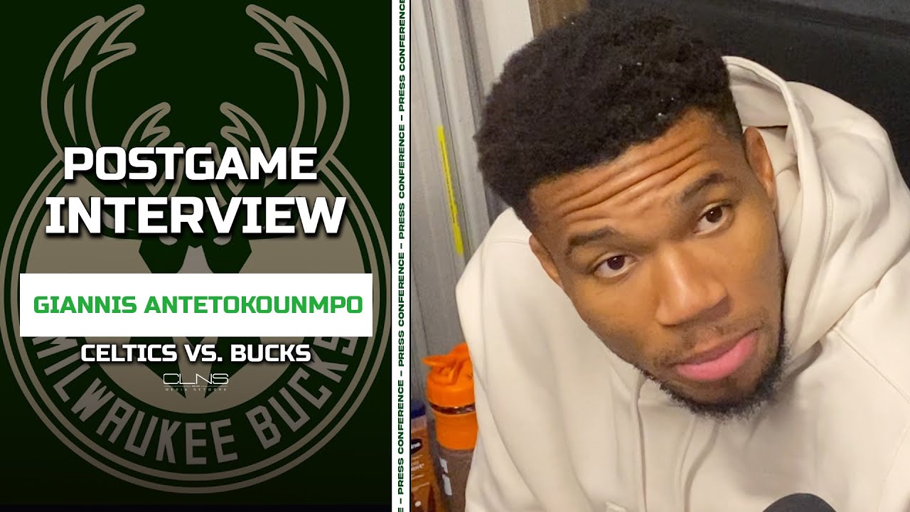 Giannis Antetokounmpo Assesses How Far Bucks are Behind Celtics | Celtics vs. Bucks Postgame