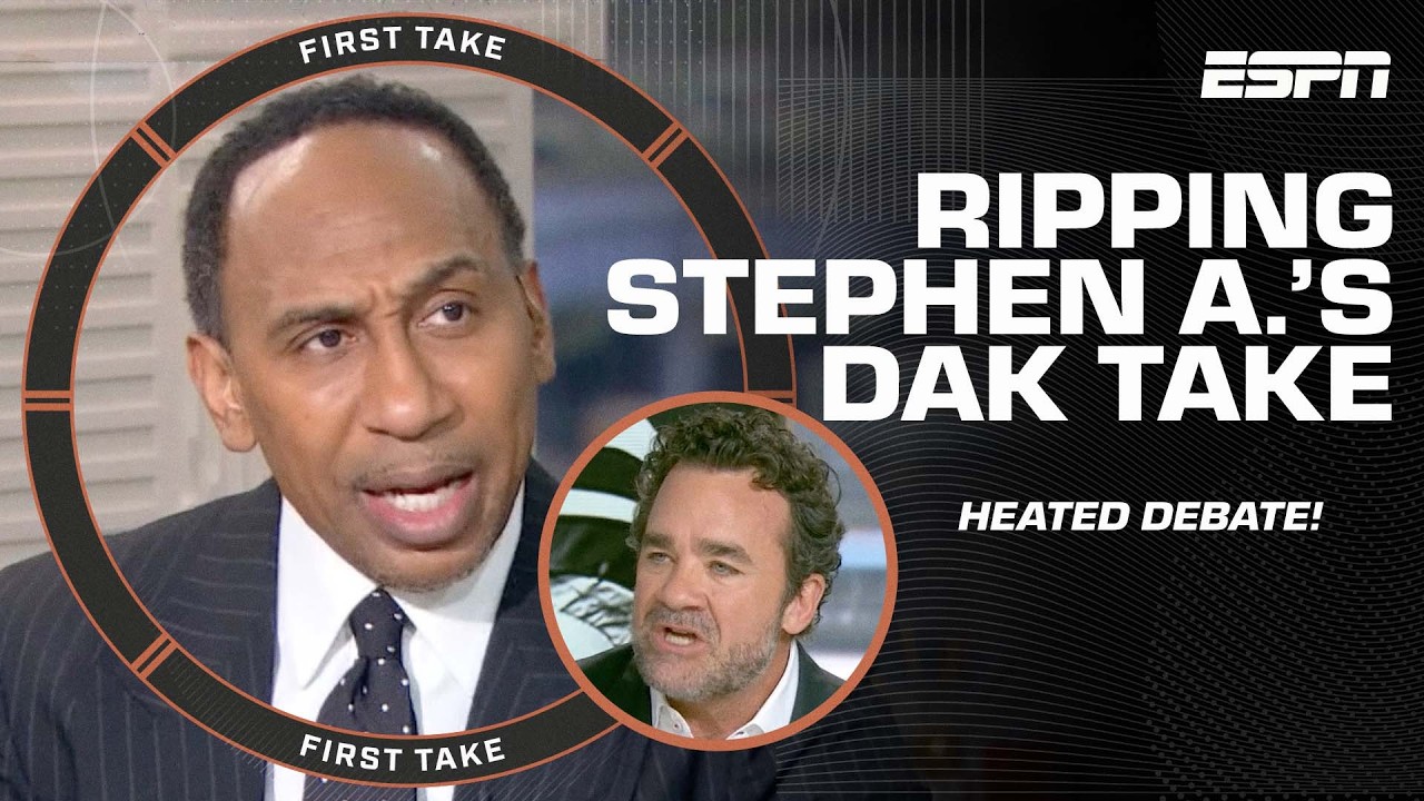 Domonique Foxworth & Jeff Saturday CHALLENGE Stephen A. for his Dak take 🔥🗣️ | First Take