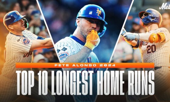 Pete Alonso Top 10 Longest Home Runs of 2024