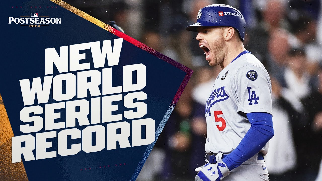 6 STRAIGHT WORLD SERIES GAMES WITH A HOME RUN! Freddie Freeman sets a new record!