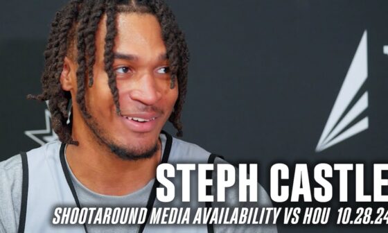 Stephon Castle Shootaround Media Availability vs HOU | 10.28.2024