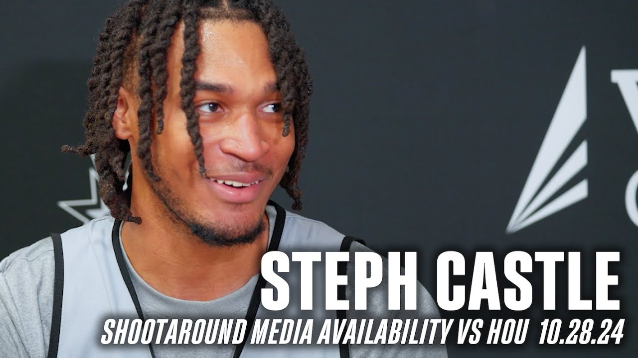 Stephon Castle Shootaround Media Availability vs HOU | 10.28.2024