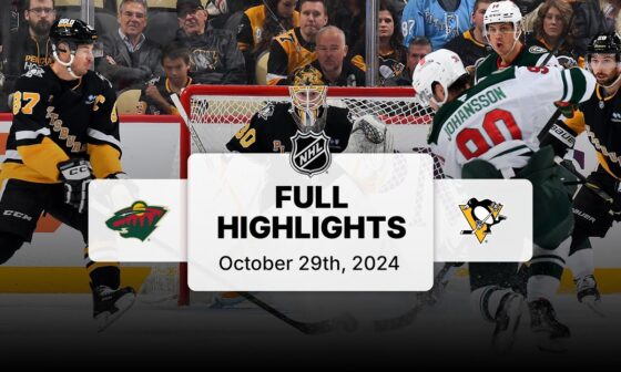 NHL Highlights | Wild vs. Penguins - October 29, 2024