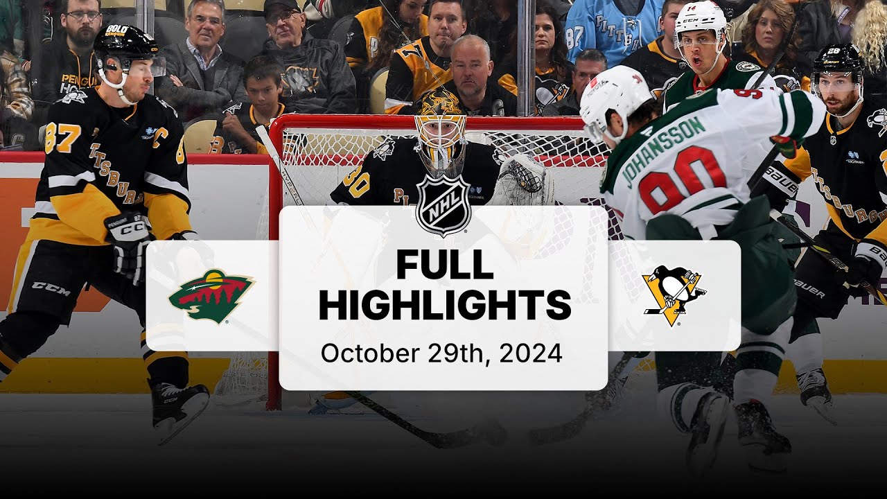 NHL Highlights | Wild vs. Penguins - October 29, 2024