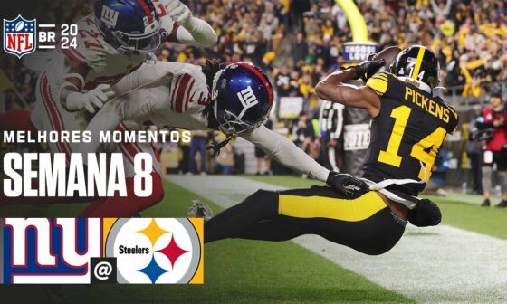 New York GIANTS x Pittsburgh STEELERS | Semana 8 | Melhores Momentos - NFL 2024