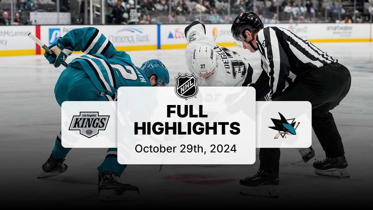 NHL Highlights | Kings vs. Sharks - October 29, 2024