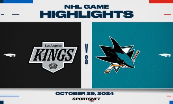 NHL Highlights | Kings vs. Sharks - October 29, 2024