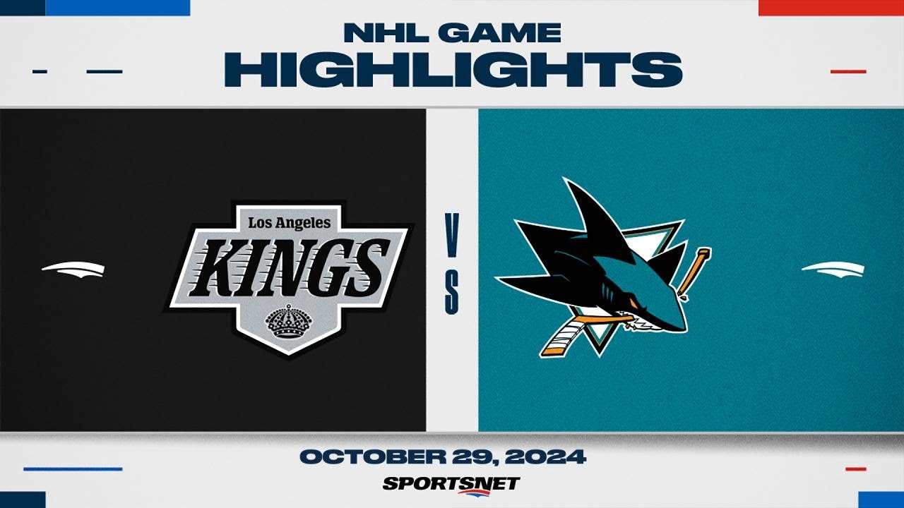 NHL Highlights | Kings vs. Sharks - October 29, 2024