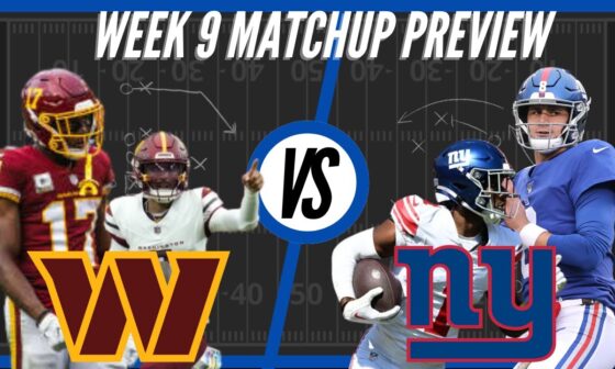 Washington Commanders vs New York Giants | Week 9 Preview