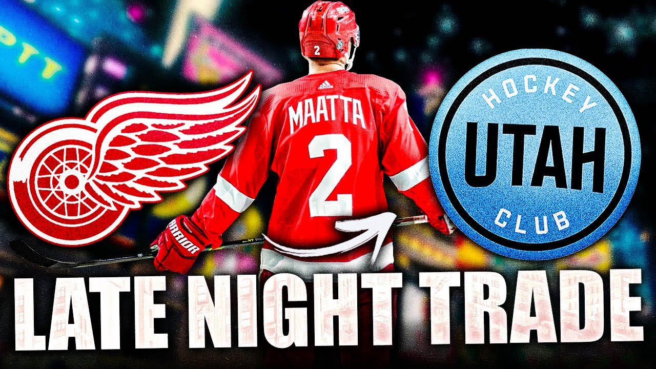 STEVE YZERMAN MAKES A LATE NIGHT TRADE: DETROIT RED WINGS & UTAH HOCKEY CLUB (Olli Maatta)