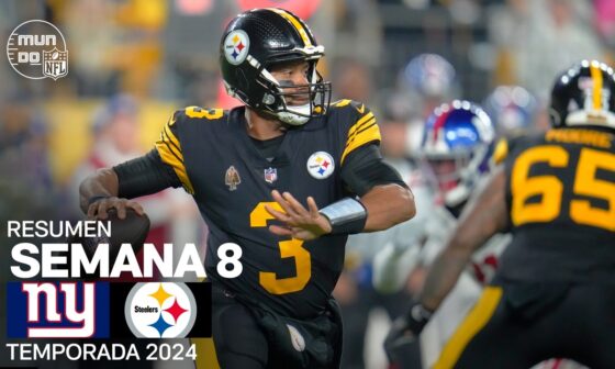 New York Giants vs. Pittsburgh Steelers | Resumen NFL en español - Semana 8 | NFL Highlights 2024