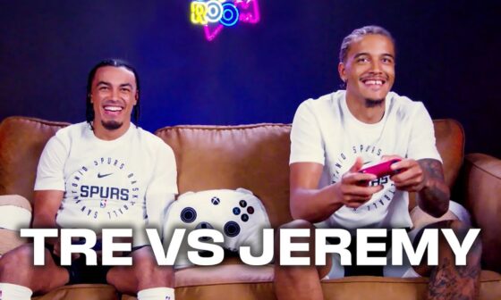 Tre Jones and Jeremy Sochan Face Off on NBA 2K!