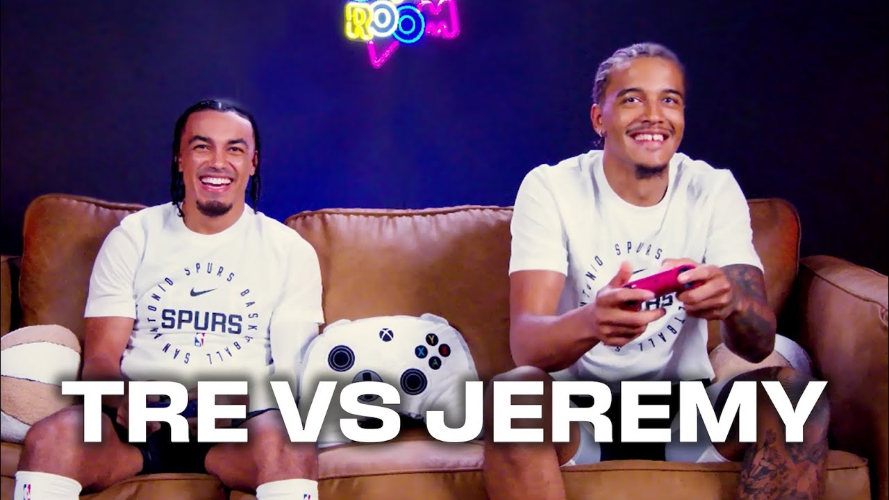 Tre Jones and Jeremy Sochan Face Off on NBA 2K!