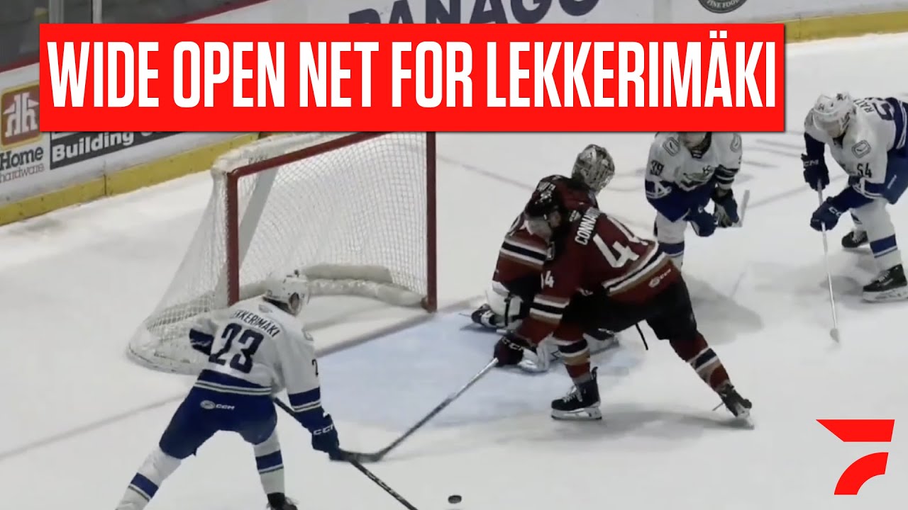 Vancouver Canucks Prospect Jonathan Lekkerimäki Scores On Open Net For First Of The Year