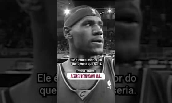 O 1º jogo do LeBron na NBA, em 29/10/03, foi algo DE OUTRO PLANETA! 👑 #shorts