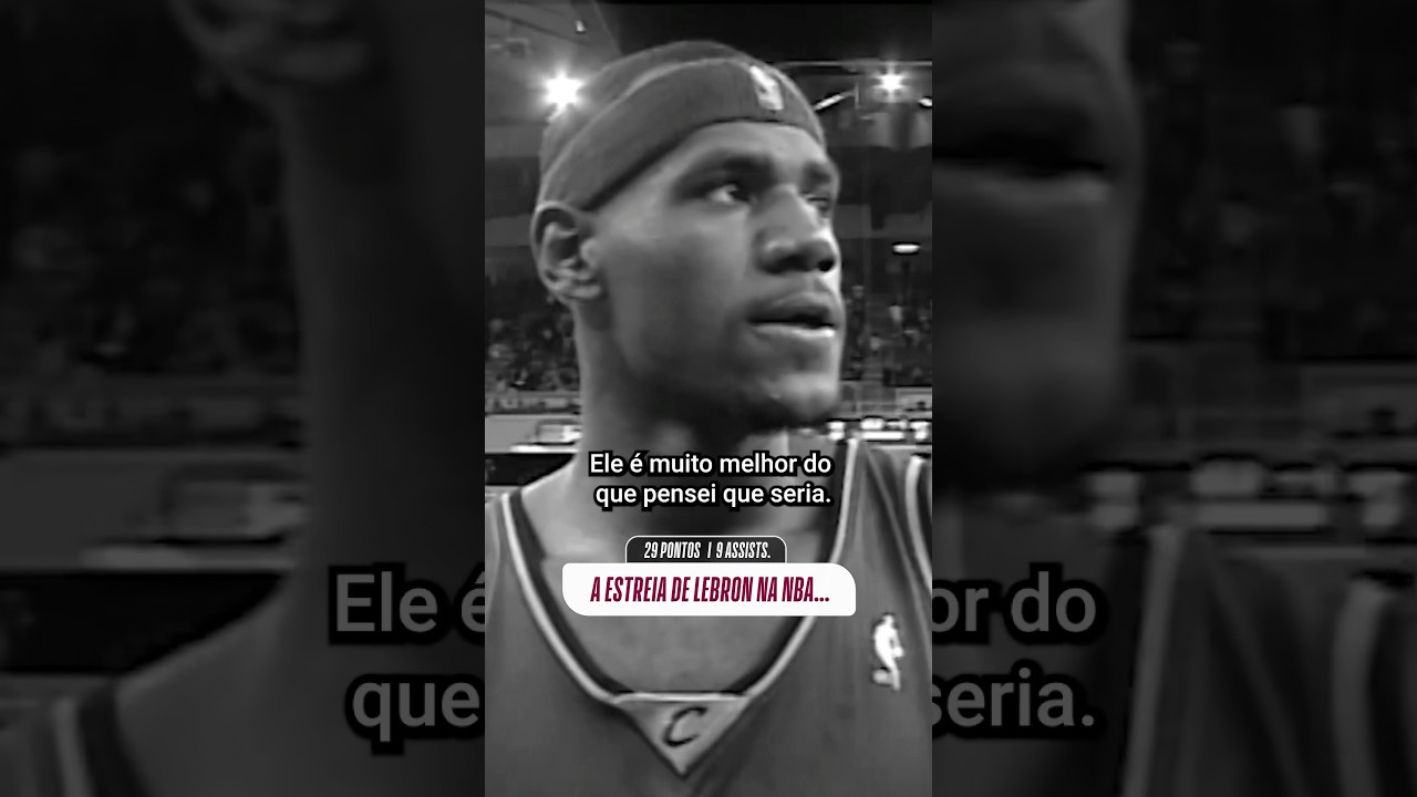 O 1º jogo do LeBron na NBA, em 29/10/03, foi algo DE OUTRO PLANETA! 👑 #shorts