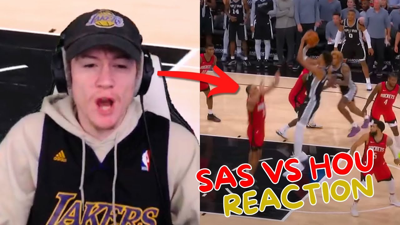 Reacting to Spurs vs Rockets Regular Season Game!