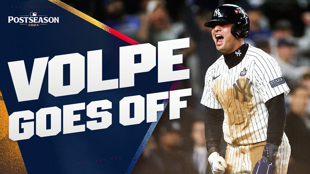 HUGE NIGHT for Anthony Volpe in World Series Game 4! (Grand Slam, 2 SB) 🔥