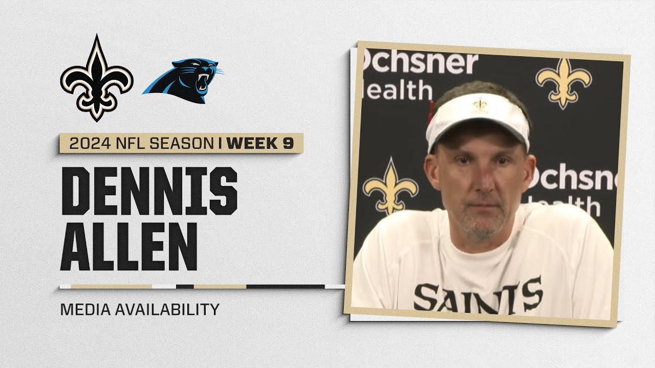 Dennis Allen on Derek Carr, Carolina Panthers | New Orleans Saints