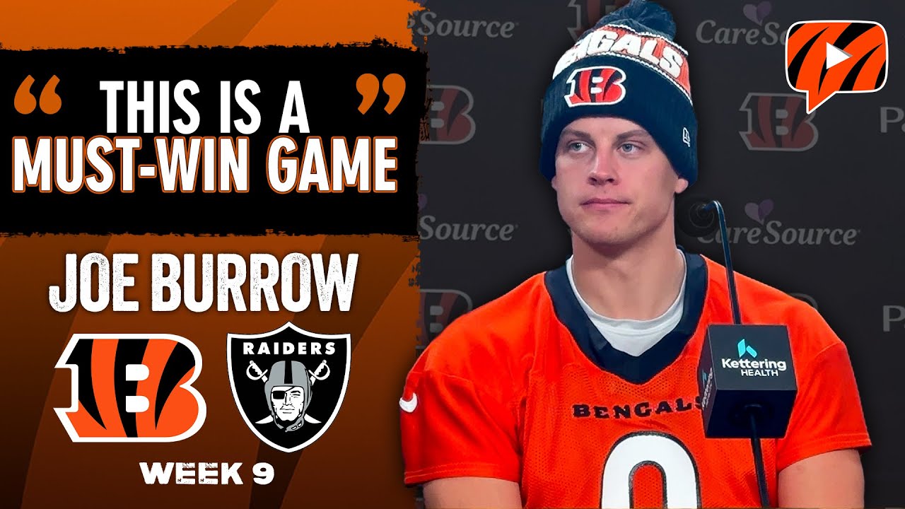 Joe Burrow on “MUST-WIN” Bengals vs Raiders Game, Urgency to Get FIRST Home Victory