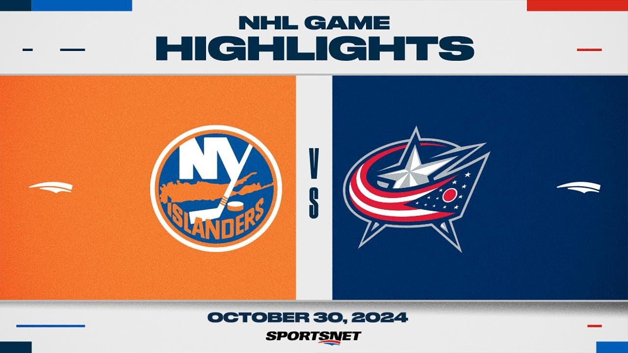 NHL Highlights | Islanders vs. Blue Jackets - October 30, 2024