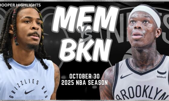 Memphis Grizzlies vs Brooklyn Nets Full Game Highlights | Oct 30 | 2025 NBA Season