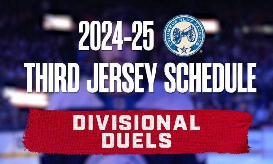 Columbus Blue Jackets 2024-25 Third Jersey Schedule!! 💥💥💥 Division Duels 😤