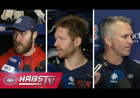 Canadiens address the media at practice | FULL PRESS CONFERENCES