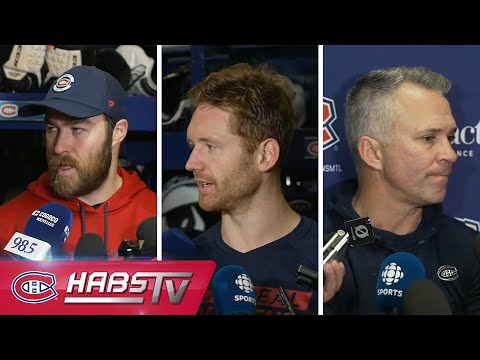 Canadiens address the media at practice | FULL PRESS CONFERENCES