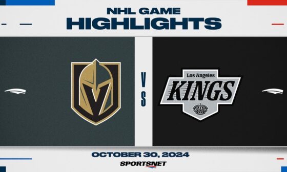 NHL Highlights | Golden Knights vs. Kings - October 30, 2024