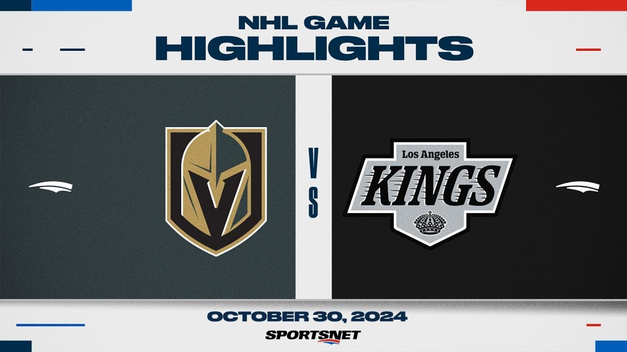 NHL Highlights | Golden Knights vs. Kings - October 30, 2024