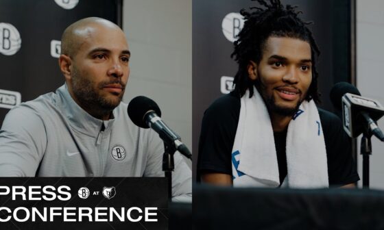 Jordi Fernández and Ziaire Williams on the Nets' Road Win in Memphis | Nets vs. Grizzlies