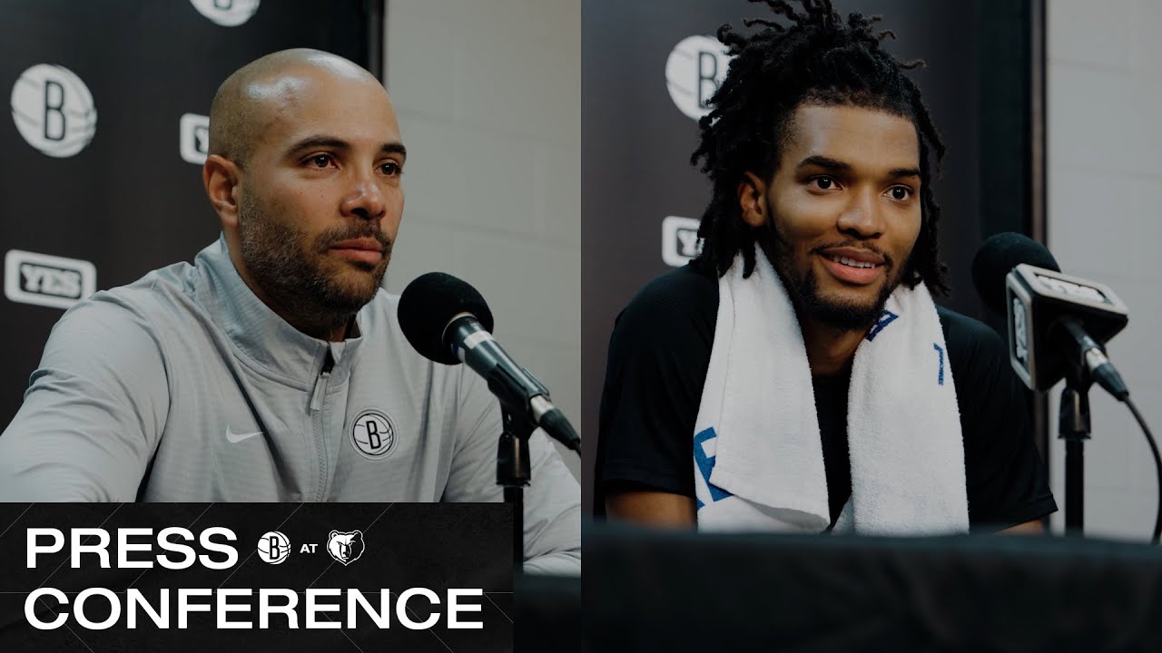 Jordi Fernández and Ziaire Williams on the Nets' Road Win in Memphis | Nets vs. Grizzlies