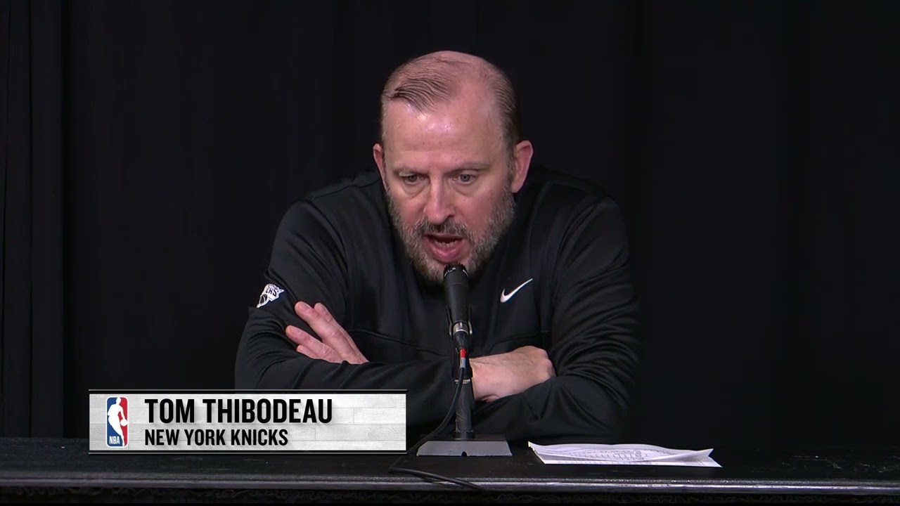 Knicks Coach Tom Thibodeau Postgame Praises Knicks After Win vs Miami Heat