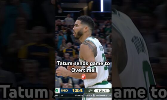 Jayson Tatum & the Celtics come storming back down 24 to send game to OT! 🔥👀|#Shorts