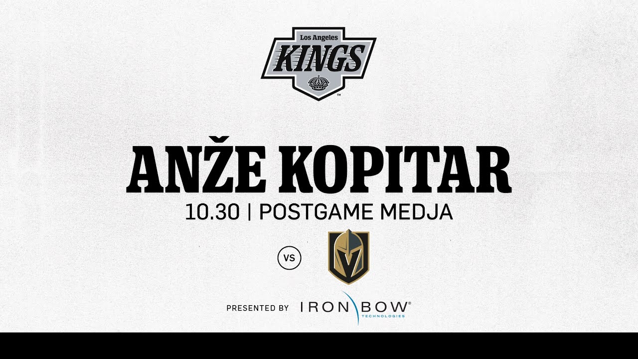 Captain Anže Kopitar | 10.30 LA Kings beat the Vegas Golden Knights