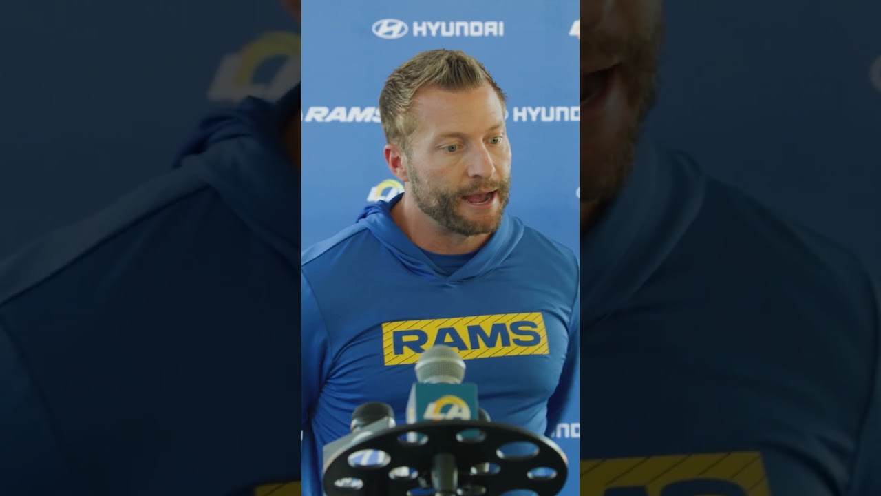 Sean McVay on facing Ernest Jones "He's always around the football!" #rams #nfl #shorts