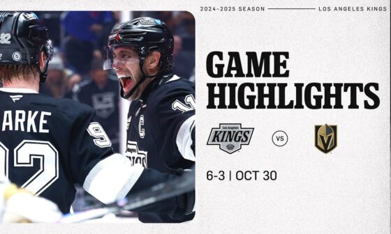 LA Kings Offense EXPLODES for 6 Goals to beat Vegas while Los Angeles Dodgers Win the World Series