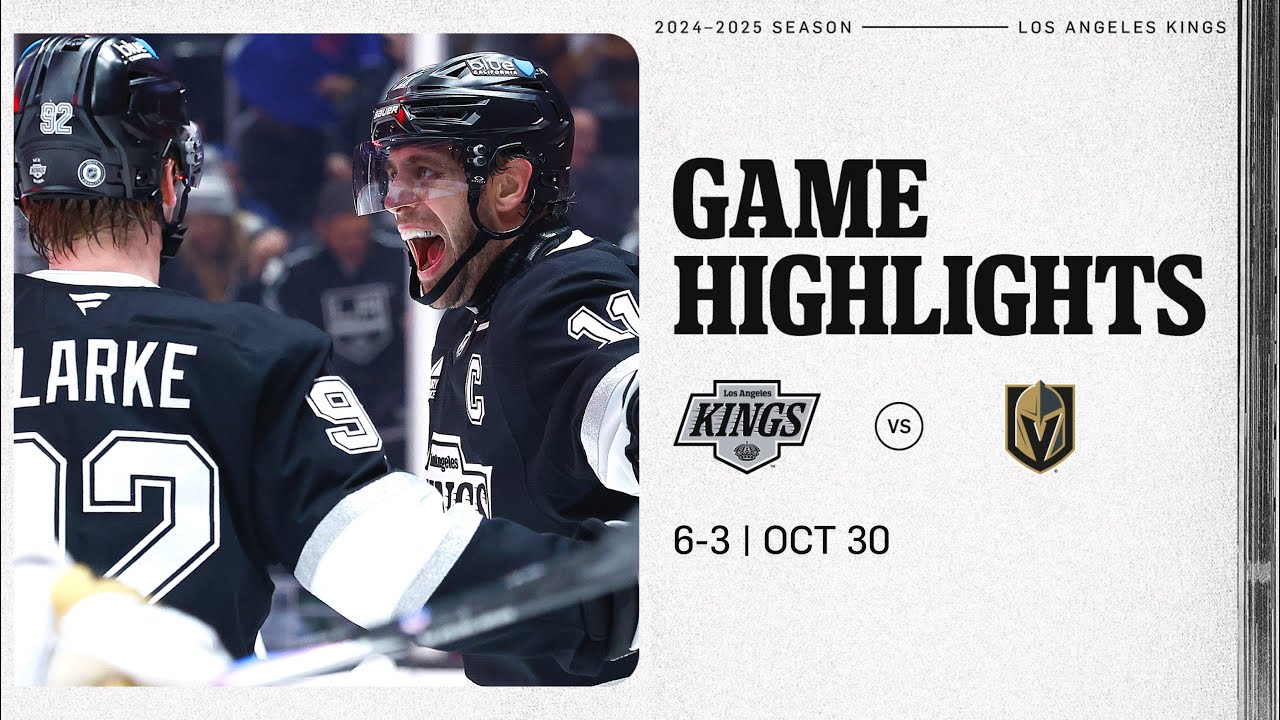 LA Kings Offense EXPLODES for 6 Goals to beat Vegas while Los Angeles Dodgers Win the World Series