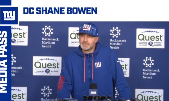 Shane Bowen on Trying to Slow Down Commanders' Offense | New York Giants