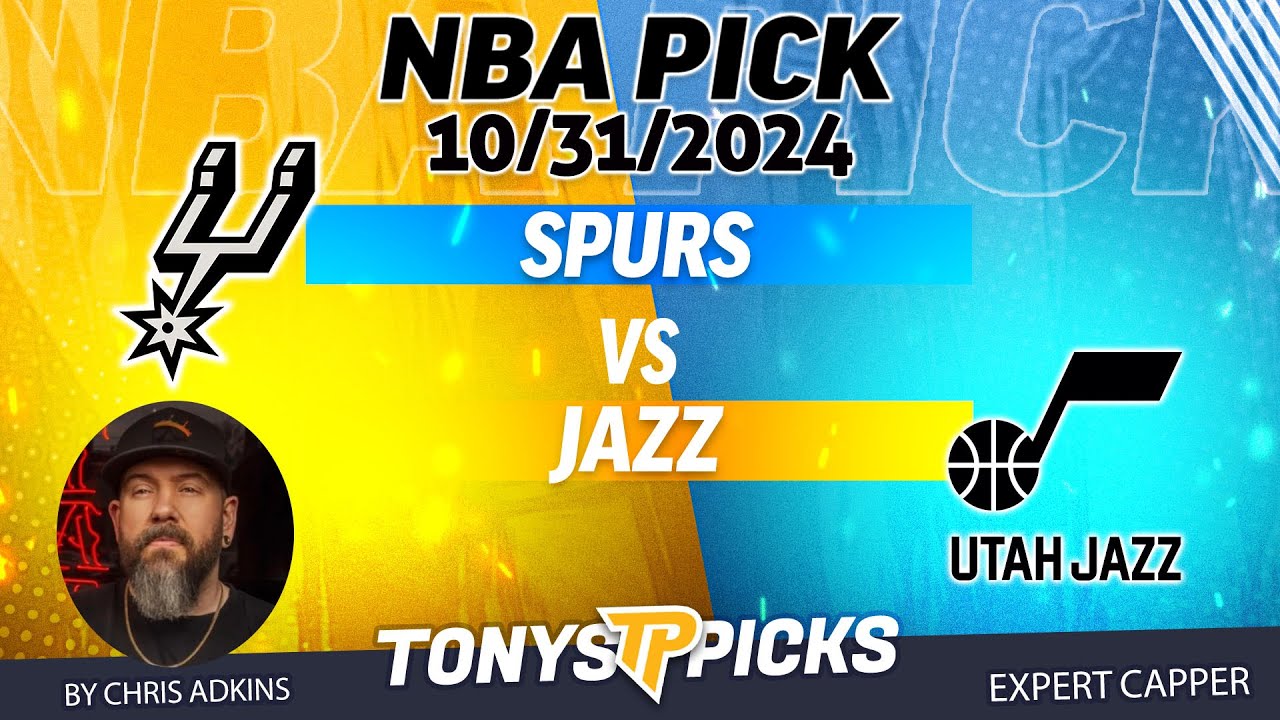 San Antonio Spurs vs Utah Jazz 10/31/24 NBA Picks & Predictions by Chris Adkins,