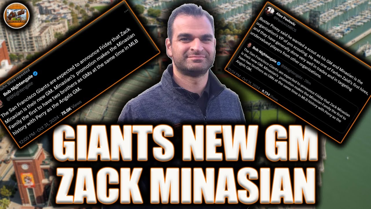 BREAKING! San Francisco Giants to Announce Zack Minasian as the New General Manager