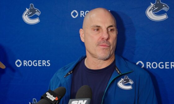 [Canucks] "Two years ago, there wasn’t really hard decisions. Now there are...Guys are pushing for jobs.” Coach Tocchet discusses today’s rosters updates and the team's focus in the final days leading into the regular season.