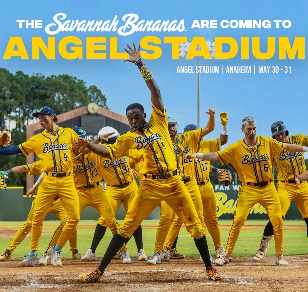 The Savannah Bananas are coming to Angels Stadium in 2025