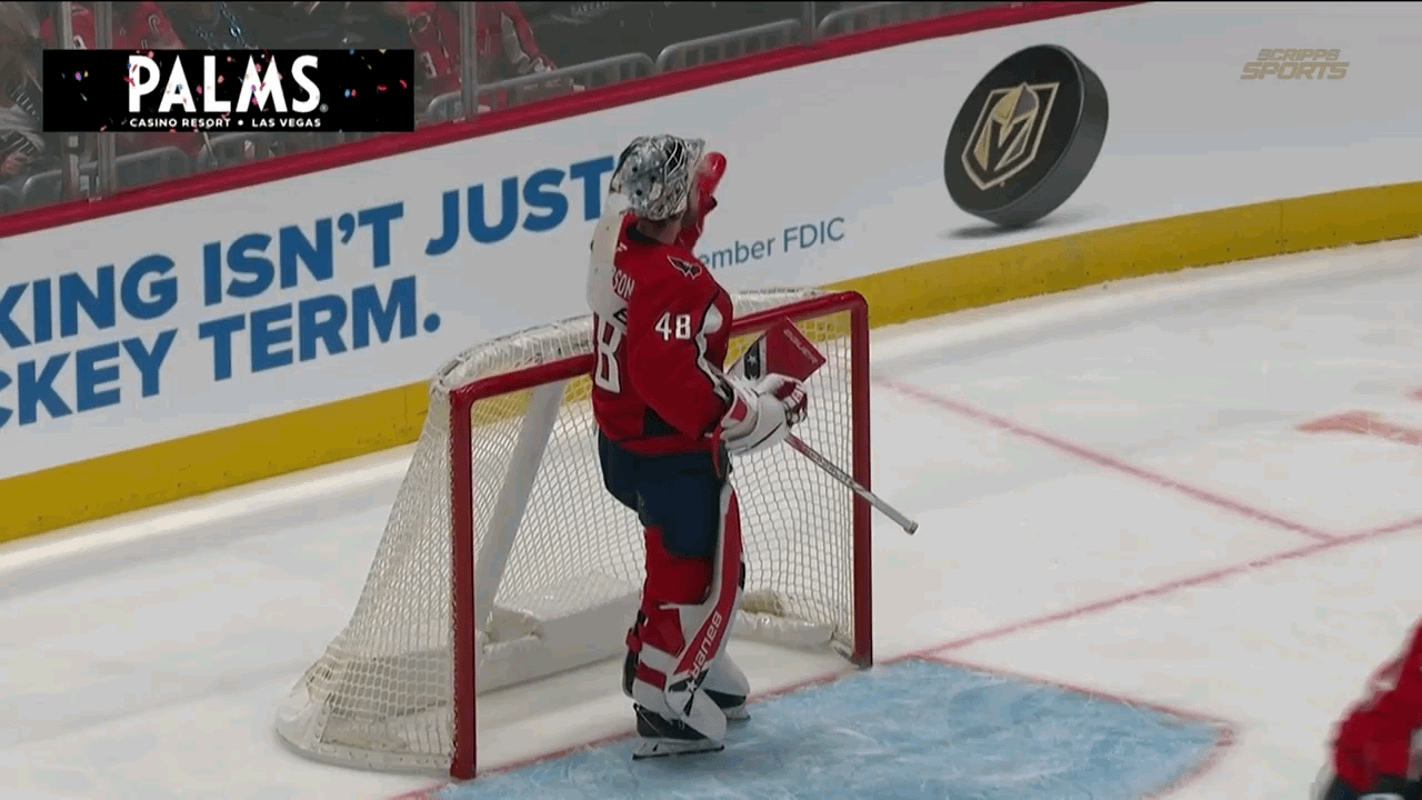 Eichel claws one back to make it Vegas 2-4 Washington.