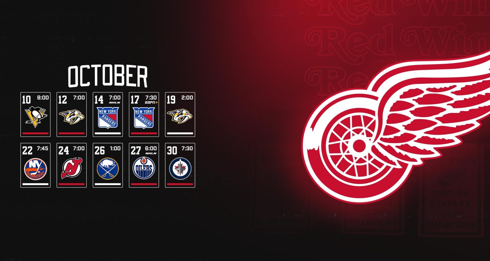 October Schedule Wallpaper // Redesigned