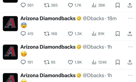 The D-backs’ reaction to the second game of the doubleheader