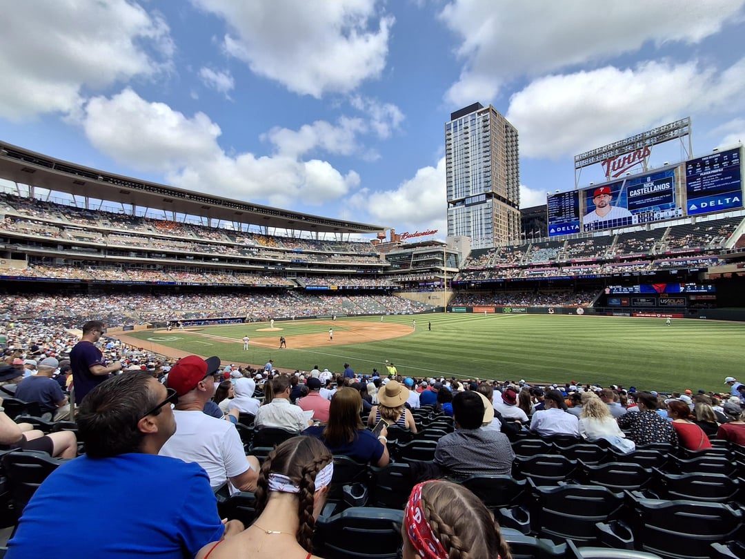 My fiancée and I attended a game at all 30 MLB stadiums this summer. Here are a few of my favorite pictures I have taken of Target Field!